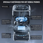 Verilux Phone Cooler for Gaming and Livestreaming with Magnetic Clips and LCD Display