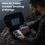 ZORBES DJI Neo 2 Drone Case PU Hard Shell