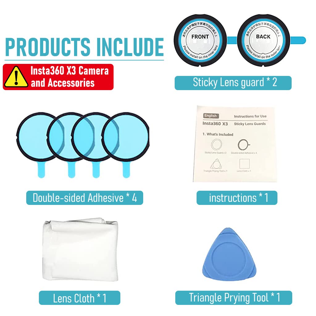 ZORBES® Lens Cover for Insta360 X3