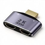 ZORBES® 2-in-1 HDMI Splitter Adapter, Bi-Directional HDMI Switcher 2K@60Hz, HD Display Dual Port Selector for TV, Monitor, Laptop, DVD, Xbox, PS4/PS5, and Other HDMI Devices