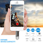 Verilux Pendrive 128GB with USB Light‑ning and Micro USB Ports featuring Metal Body | High Speed Data Transfer for iPhone Android and PC