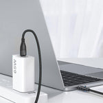 Verilux USB C Cable for Phone with 100W PD Fast Charging and 180° Rotatable Plug | 3.9ft Nylon Woven Type C Charger