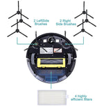 Verilux Vacuum Filter Kit Replacement for Robotic Vacuum ILIFE V3 V3S V5s V5 Pro Robot Vacuum Cleaner 4 Filters and 4 Side Brushes and 1 Primary Filter