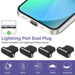 ZORBES® Anti Dust Plug for iPhone Smartphone Port Cleaning Brush Kit Cleaning Micro Swabs Cleaning Brush Tool Kit for Phone Speaker, Charging Plug Metal Anti Dust Plug for iPhone 14/13/12/11