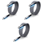 Verilux USB C Cable for Laptops and Phones with 240W PD Fast Charging | 4.9Ft USB4 Data Transfer