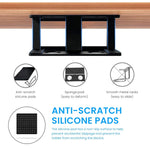 ZORBES® Laptop Holder Screw Mount Metal Laptop Rack