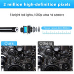 Verilux Endoscope Camera with 1200P HD Inspection and IP67 Waterproof WiFi Borescope 5m Cable