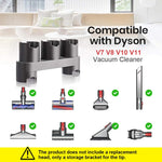 Verilux Accessory Holder for Dyson V6 V7 V8 V10 V11 with 5 Slots and Screw Mount Design