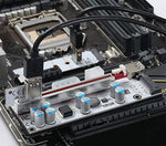 Verilux PCIE Riser for GPU Mining with 8 Solid Capacitors and USB 3.0 Extension Cable | VER010-X
