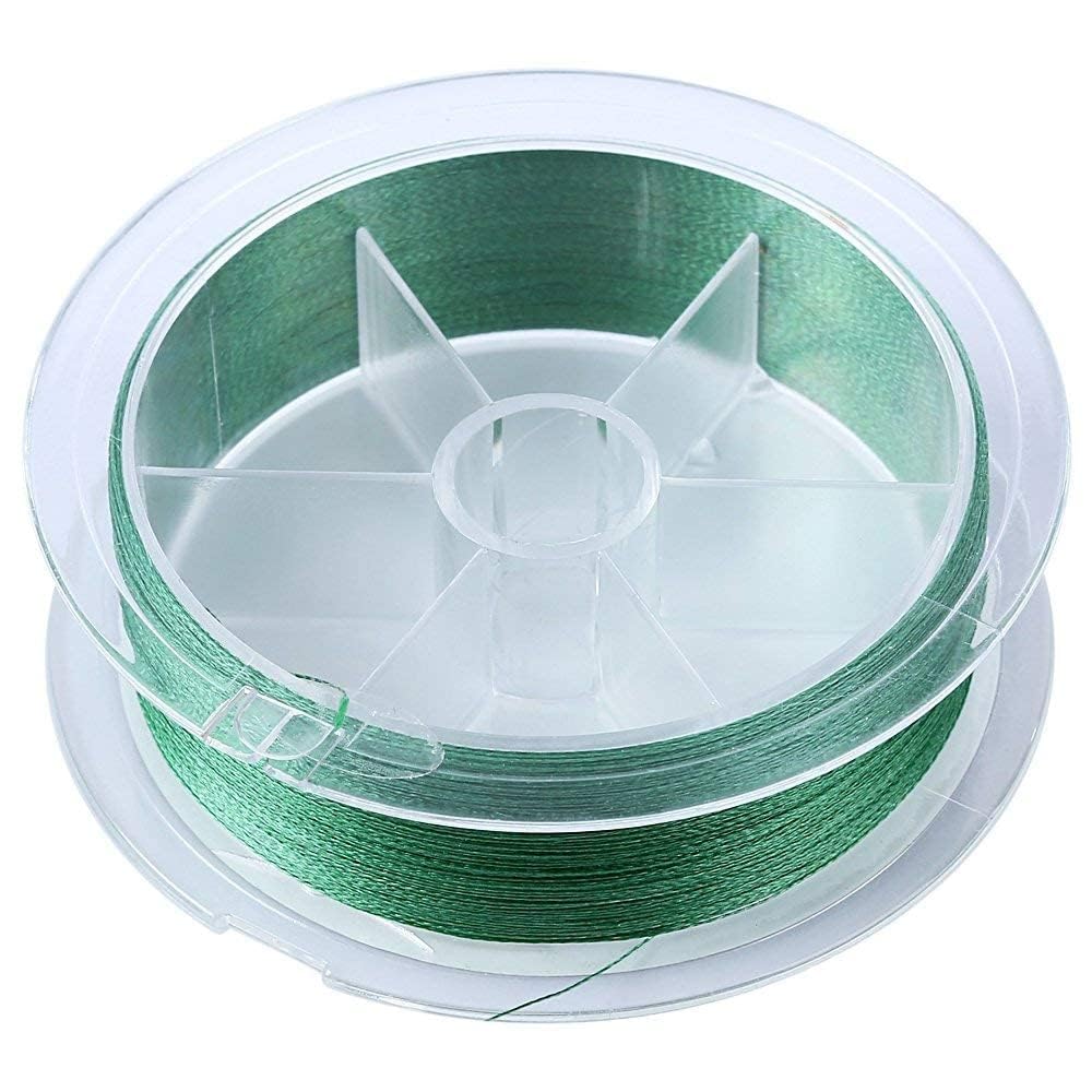Proberos® Strong Durable 0.45mm 70LB 100M PE 4 Strands Monofilament Braided Fishing Line Angling Accessory (Green, Max Tension 31.7KG)