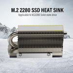 ZORBES® M.2 2280 SSD Heatsink for M.2 SSD Hard Disk Aluminum Heat Sink for PC M.2 SSD Thermal Silicone Pad Included, Contains a Heat Pipe, Double-Sided Heat Sink, Only for Single Sided 2280 Modules