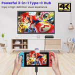 Verilux® USB C Hub,USB C to HDMI Adapter, 3 in 1 USB Type C Hub with USB C PD Port, HD 4k@30HZ HDMI, USB3.0 Port Compatible