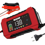 Verilux Car Battery Charger 12V for 2–100Ah Lead Acid Batteries with 9 Stage Auto Charging & LCD Display