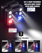 Verilux Action Camera for Vlogging and Outdoor Recording with 1000mAh Battery & IP65 Waterproof | Built in 32G Micro SD and 3 Mode Flashlight