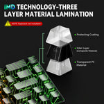ZORBES® 130-Key Custom Topographic Keycaps, Fashion Contour Line Design,Minimalist Line Backlit Mechanical Keyboard Gaming Keboard Keycap Set