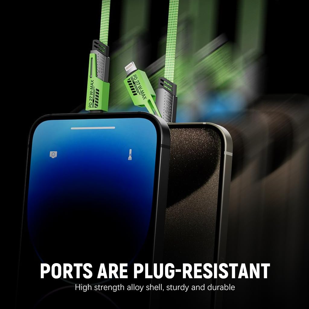 Verilux 4 in 1 USB C Charging Cable Green