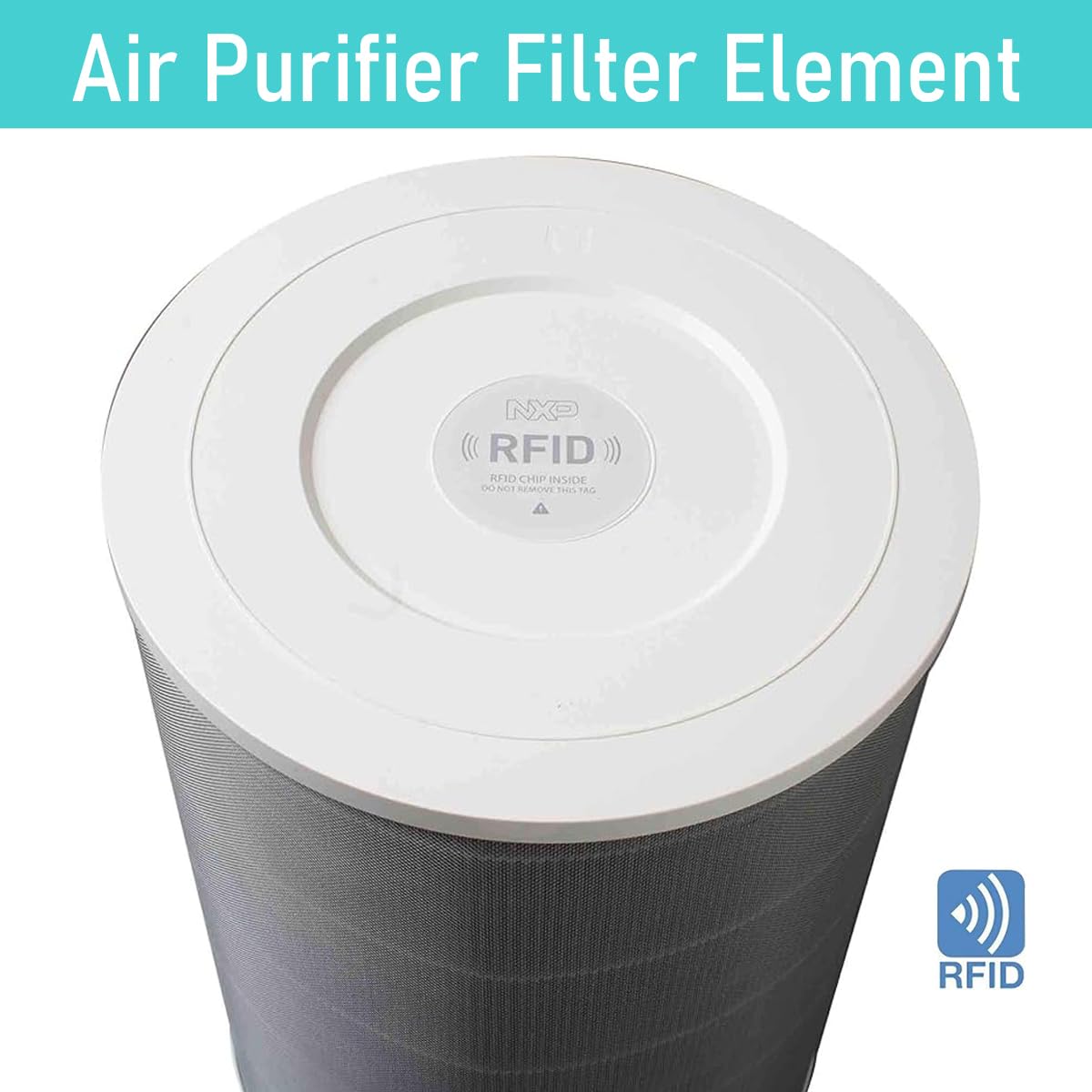 Verilux® Replacement Filter for Mi Air Purifier 4 Lite Cylindrical Filter Triple Layer Activated Carbon Filter for Optimal Air Purification