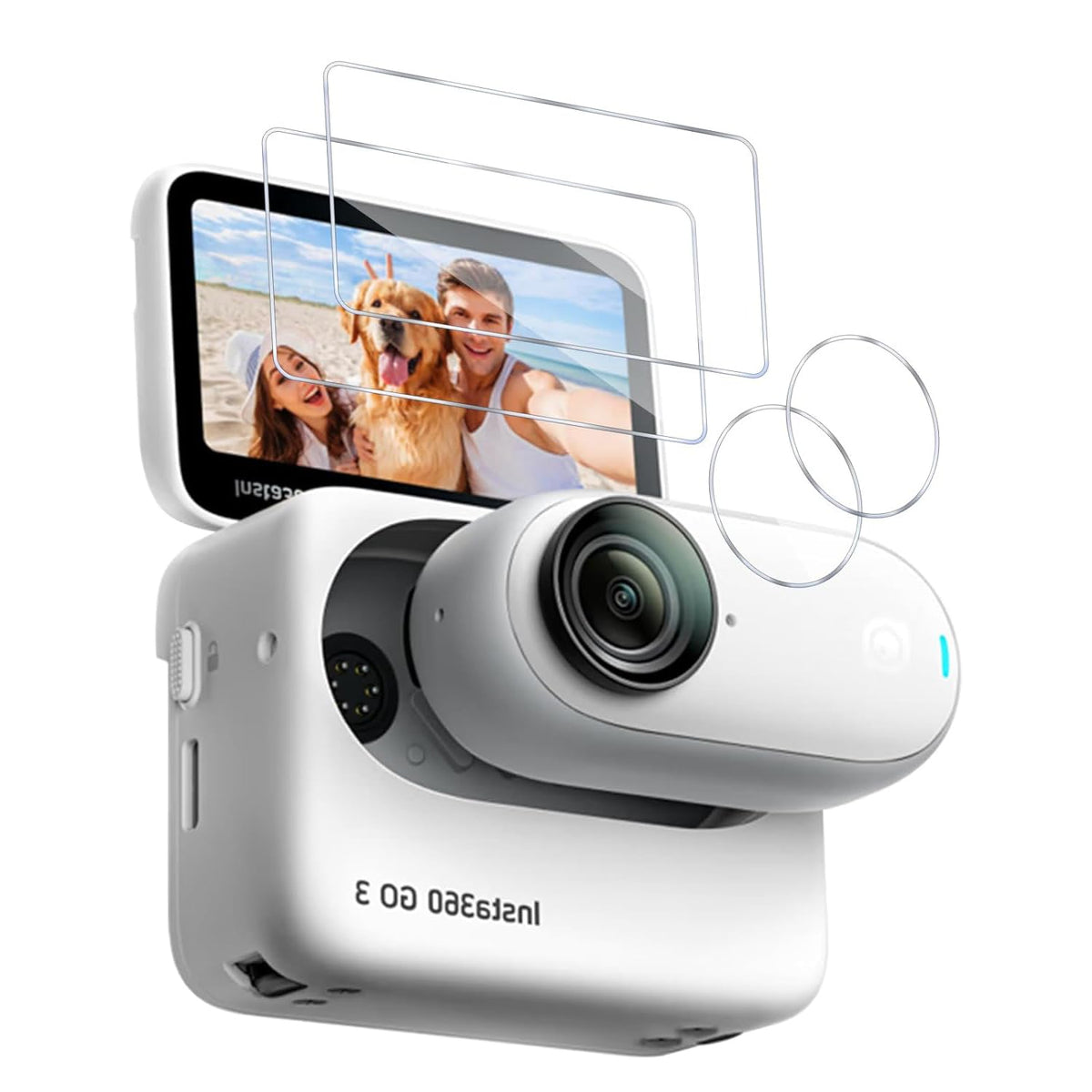 ZORBES® 2 Set Screen Protector Camera Lens Protector for Insta 360 GO 3