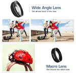 ZORBES® 0.45X Wide Angle Lens with & 12.5X Macro HD Clip-on Phone Camera Lens