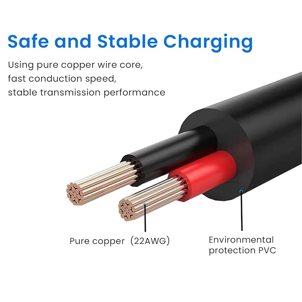 Verilux® USB to DC 5V Power Cord, Universal DC 5.5x2.1mm Plug Jack Charging Cable with 10 Connector Tips(5.5x2.5, 4.8x1.7, 4.0x1.7, 4.0x1.35, 3.5x1.35, 3.0x1.1, 2.5x0.7, Micro USB, Type-C, Mini USB)
