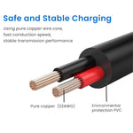 Verilux® USB to DC 5V Power Cord, Universal DC 5.5x2.1mm Plug Jack Charging Cable with 10 Connector Tips(5.5x2.5, 4.8x1.7, 4.0x1.7, 4.0x1.35, 3.5x1.35, 3.0x1.1, 2.5x0.7, Micro USB, Type-C, Mini USB)