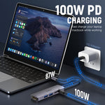 Verilux USB C Hub for Laptop and Tablet with 4K HDMI 100W PD & Dual USB Ports | 5 in 1 Adapter