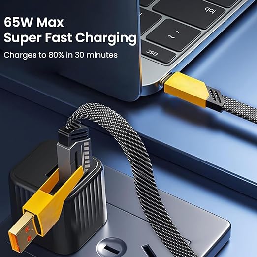 Verilux® 4 IN 1 Type C Cable 4Ft, PD 65W C Type Cable Fast Charging, 27W USB C to Light-ning Cable, 480Mbps Data Transfe for i-Phone 16/16 Plus/16 Pro/16 Pro Max/15, Galaxy S24/S23, MacBook, iPad