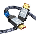 Verilux 8K HDMI Cable for TV and Gaming featuring 48Gbps Transfer & 9.8 ft Nylon Braid