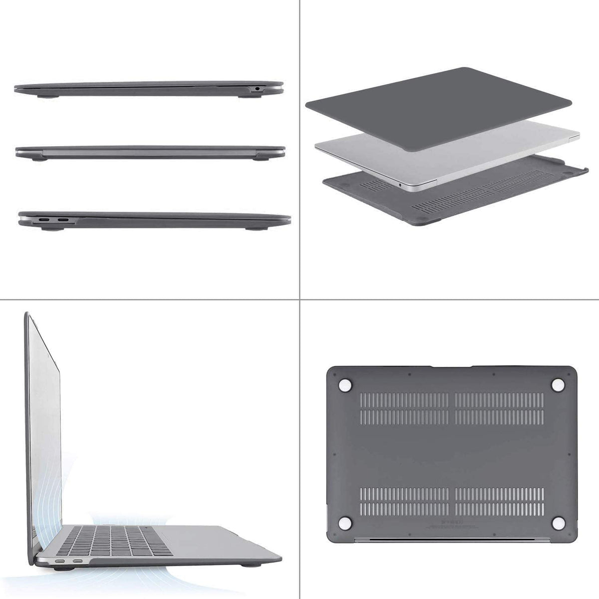 13.3 inch for MacBook Air M1 Case Cover- Grey(Only Case)