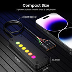 Verilux Desktop Computer Power Switch for PC Mods with 2m Cable and Finger Slide Button | 7 Color LED Touch Control