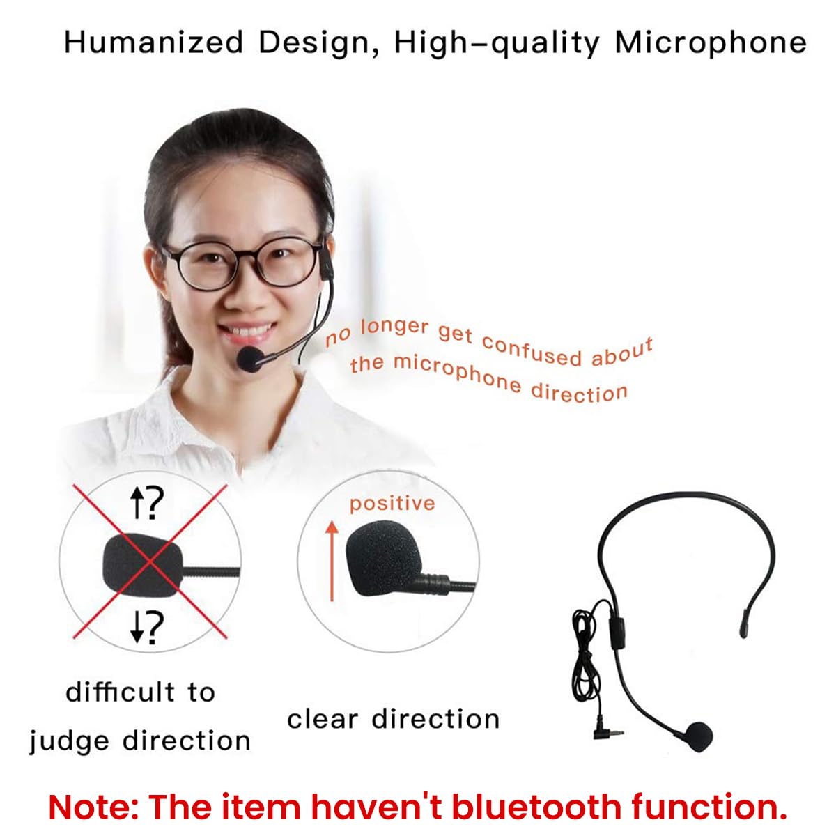 Verilux® Portable Voice Amplifier Microphone Headset Set