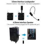 ZORBES® Dual UHF Wireless Microphone - 2 in 1 Headset and Handheld, Rechargeable, 165ft Range - Ideal for Stage Speaker, Teaching, Guiding and Fitness Classes.
