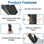 ZORBES® Compatible with D-JI, Magnetic Wall Mount Folding Bracket for Pocket 3 Action Camera, Adjustable Magnetic Wall Holder, Ultra Strong Magnetic Base, Portable Outdoor Filming Accessories