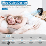 Verilux Desk Fan for Office and Travel with 2 Speed Control and 5.4 in Compact Design | USB Powered Quiet Cooling Black