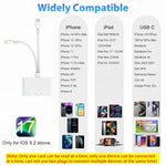 Verilux Multi Card Reader for iPhone and Type C Devices with Dual Connector 6 in 1 Design