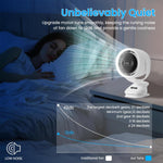 Verilux USB Mini Desk Fan for Home and Travel with 7200mAh Battery and Stepless Airflow | Clip-on LED Light