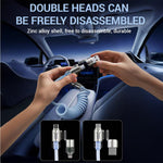 Verilux 4 in 1 Type C Phone Charging Cable with 240W PD | Extendable Spring Cord for Travel