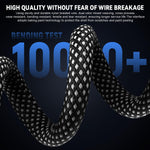 Verilux Type C to Type C Cable 6.6ft 240W Fast Charging with E Mark2.0 Chip | 480Mbps Data Transfer