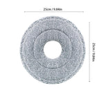 Verilux Microfiber Mop Pads for Wet and Dry Use featuring Thick Sponge Layer 9.84 in | Pack of 4