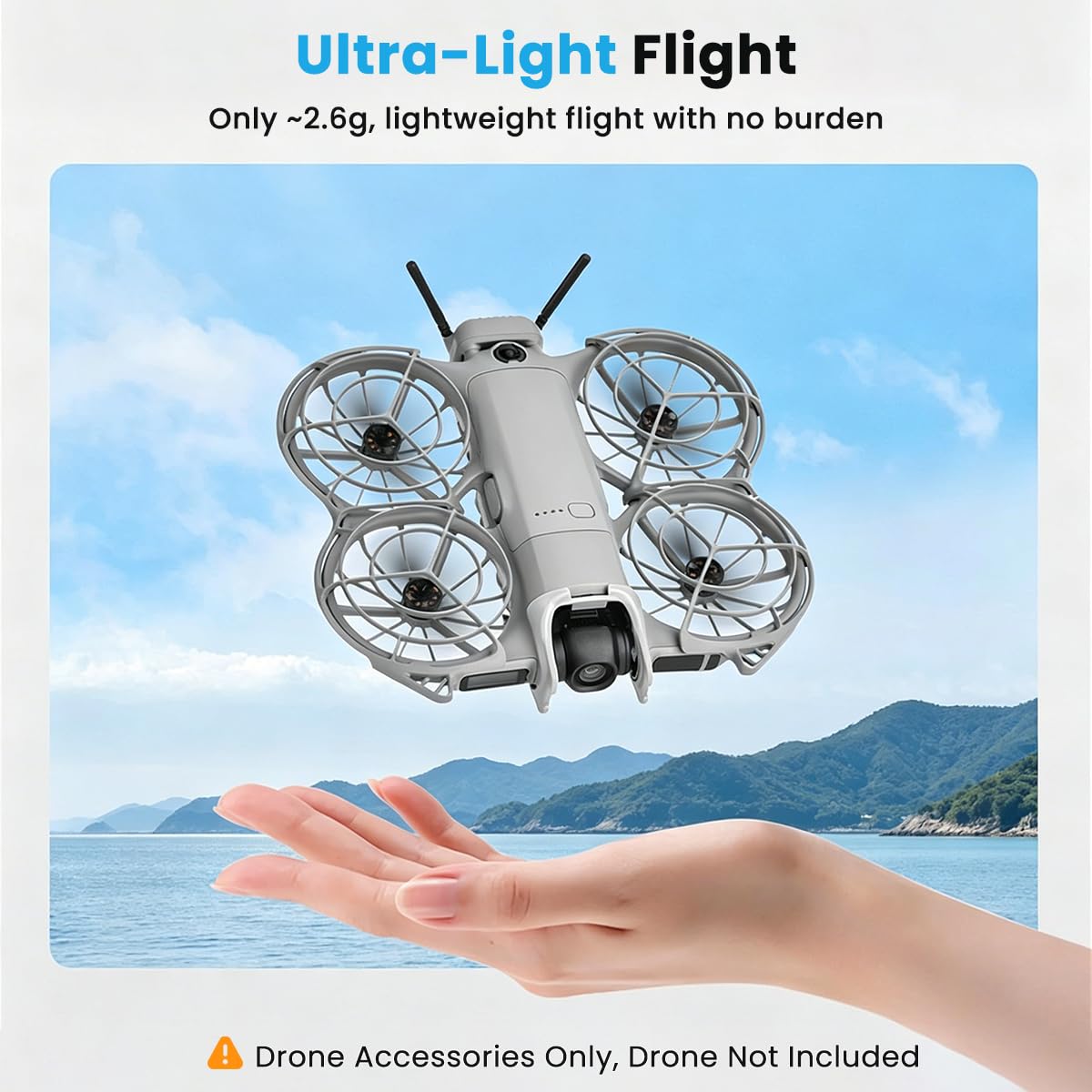 ZORBES® ZORBES® Bumper Guard Gimbal Protectorfor DJI Neo 2, Anti-Collision ABS Frame with Shock Absorption, Drone Gimbal Lens Camera Anti-Collision Protection Bar Compatible with DJI Neo 2 Fly More Combo