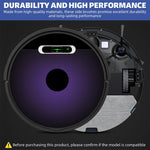 Verilux® Side Brushes for ILIFE Robot Vacuum Cleaner Anti-Tangle Nylon Bristles Universal Spare Side Brushes Replacements Side Brushes for V3s Max/A7/A9/A9s/A80Plus/A10s/L100/B5max/X787/X800