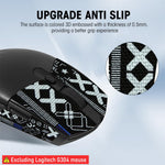 Verilux Mouse Grip Tape for Logitech G102 G304 Gaming Mouse with Pre Cut Adhesive Skin