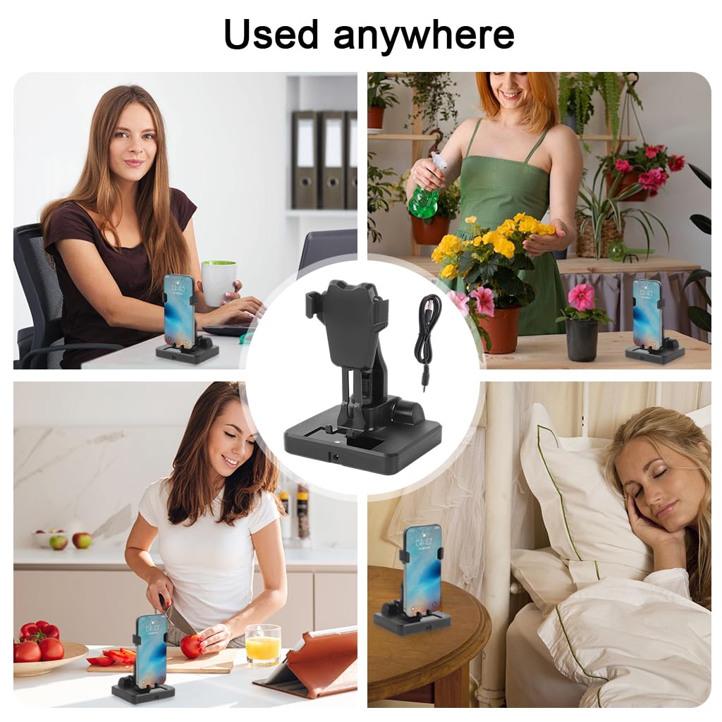 Phone Shaker for Steps Compatible with Poké-mon GO Stepper Shaker for 6.5'' Phone and Below, Phone Swing Device with Switch, Silent Electric Step Simulator, USB Plug and Go