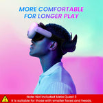 ZORBES® VR Face Pad for Meta Quest 3 Skin-Friendly Silicone Face Pad Reuseable Meta Quest 3 Face Cushion Pad for Quest 3 Headset