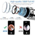 Verilux Ear Wax Remover Tool Kit Camera 6-Axis Gyroscope 9 Pcs Cleaner Tool Wireless 3.5mm Ear Wax Cleaner Machine with 5 Led Lights & 1 UV Lamp 350 mAh 6 Ear Camera for Cleaning Spades IOS & Android