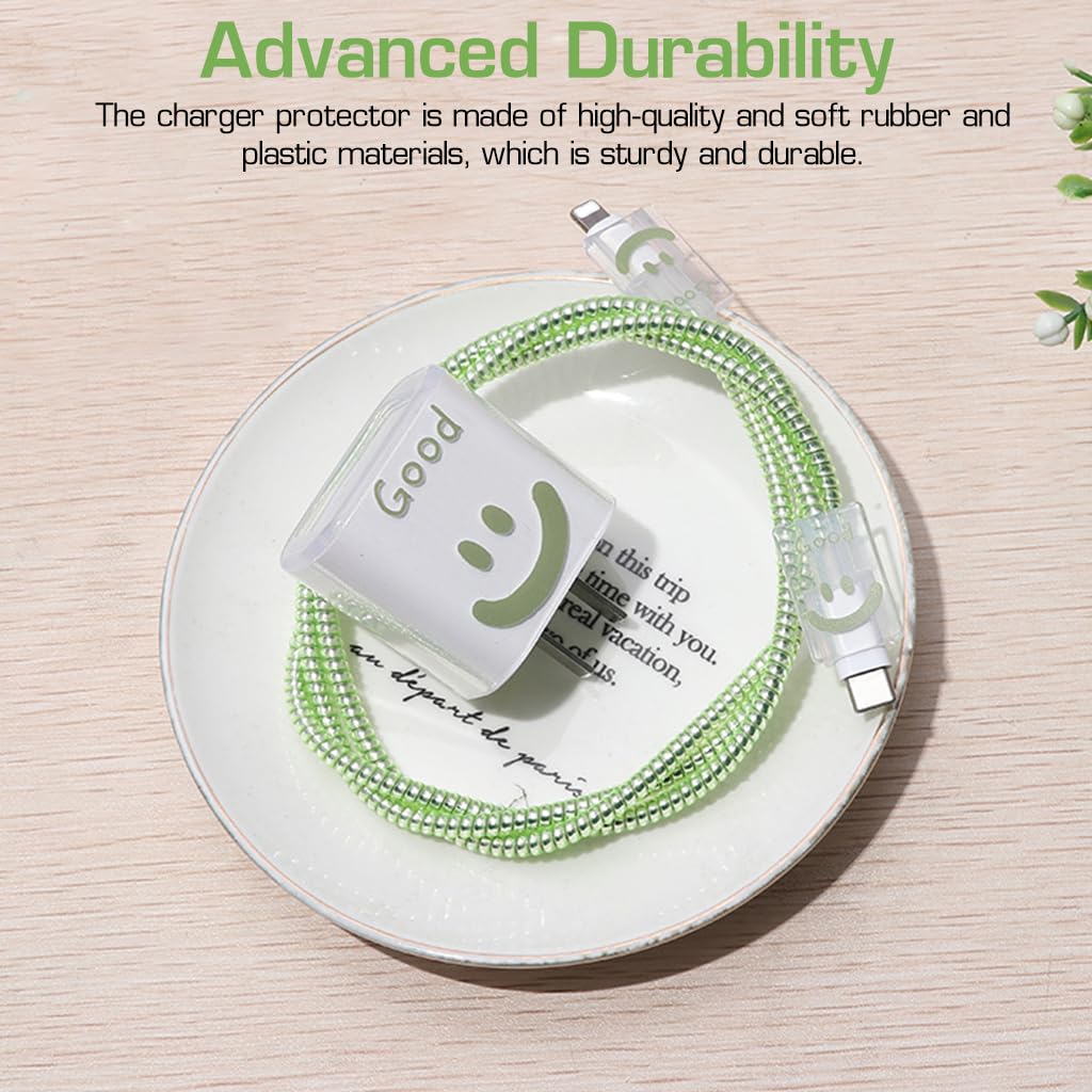 Verilux Charger Protector Set for iPhone 20W 30W | 8PCS Cover with Cable Coil Sleeve