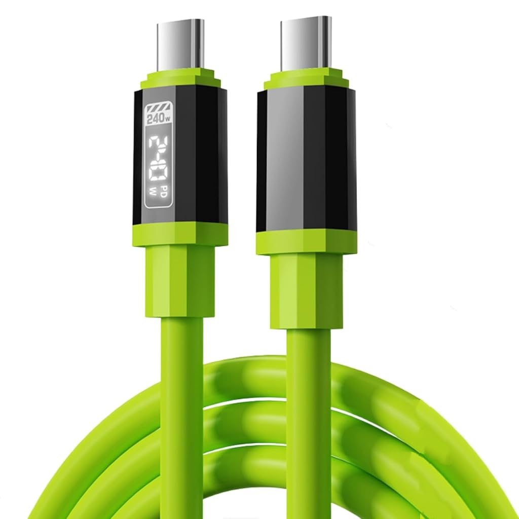 Verilux® USB C Cable, 240W 4.92FT 6A Fast Charging USB C Charger Cable
