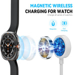 Verilux Multi Type C Cable 4 in 2 3.9 ft for iPhone and Galaxy featuring Magnetic Watch Charger | USB C to C Micro USB and Lightning Connectors