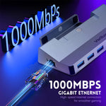 Verilux USB Hub Type C Dock Station for Steam Deck with 4K 60Hz HDMI and 100W PD Charging