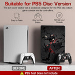Verilux Skin Cover Sticker for PS5 Disc Edition featuring Uchiha Itachi Vinyl | Anti Scratch Water and Dust Resistant